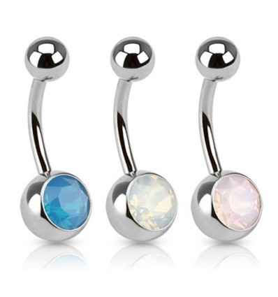 Navlepiercing med Opalite Sten