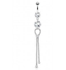 Navlepiercing med Bolo Slips-anheng