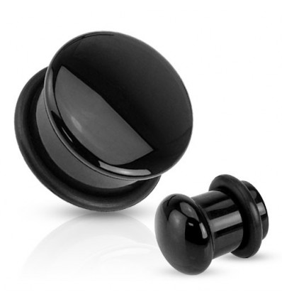 Sort Agate Sten Plug