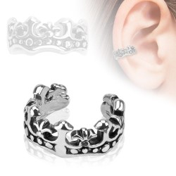 Fleur De Lis Earcuff - Kirurgisk stål | Piercingfabrikken.dk