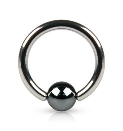 Kulering med Hematite Ball
