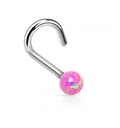 Nesepiercing med Opal