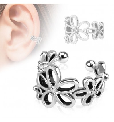 Earcuff med 5 Blomster