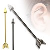 Farget industriell piercing med pil