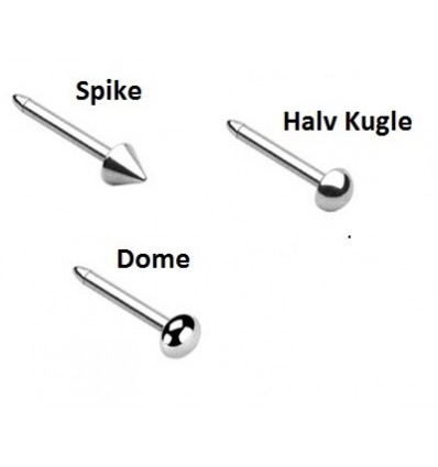 Nesestift med form