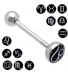 Tungepiercing med stjernetegn