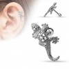 Straight Staff med Crystal Lizard