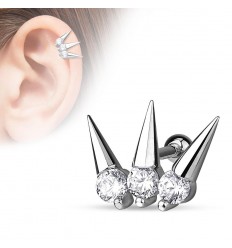 Helix Piercing med 3 pigger