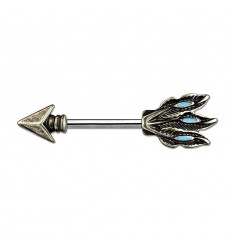 Brystpiercing med Tribal Arrow