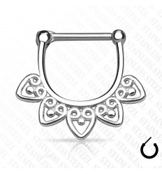 Septum Piercing med hjerter