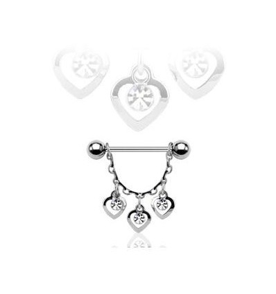 Brystpiercing med 3 hjerter