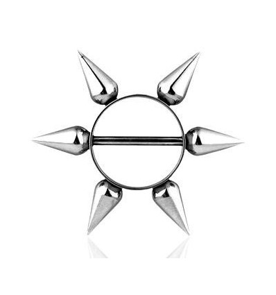Brystpiercing med Lange Spikes