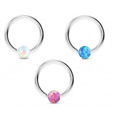 Ring med solid opalstein