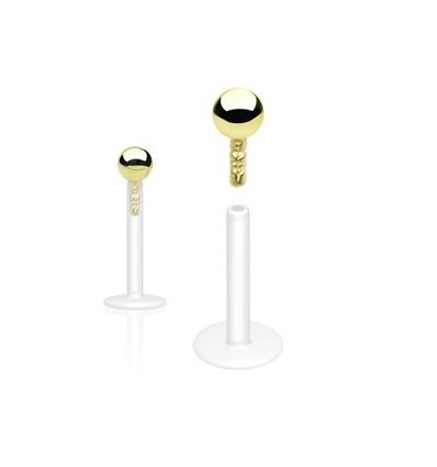 Labret i PTFE med kule
