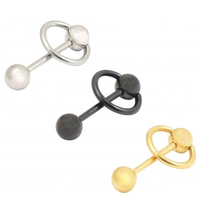 Tungepiercing med ring