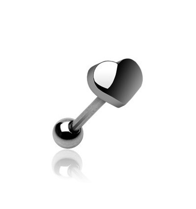 Tungepiercing med hjerte
