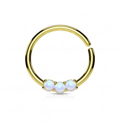 Ring med 3 opalittsteiner
