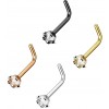 Nesepiercing med Clear Crystal Star