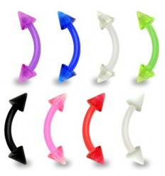 Buet stang i PTFE med pigger