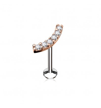 Labret med buet krystallstav