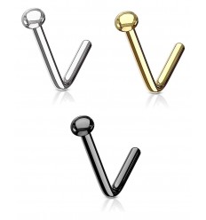 Nesepiercing med halvkule