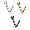 Nesepiercing med halvkule