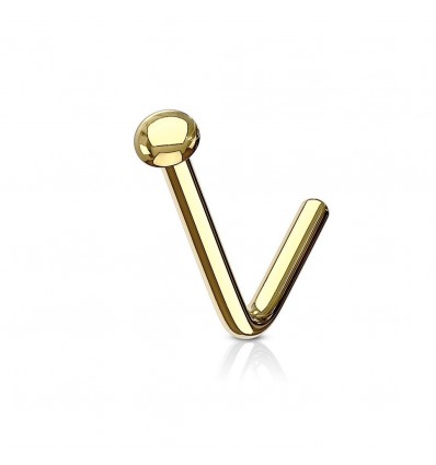 Nesepiercing med halvkule