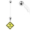 Baby ombord navlepiercing