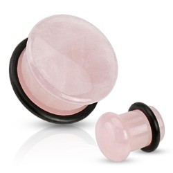 Lyserød Opalite Plug - Stretch Øreringe - Opalite Sten - Stretching | Piercingfabrikken.dk