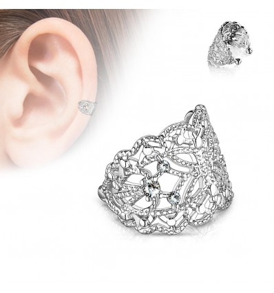 Earcuff med Sommerfugl Mønster