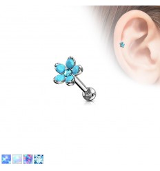 Lige Stav med Opalite Blomst