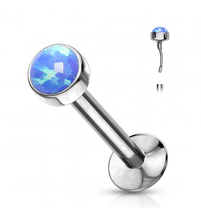 Push In Labret med Opalitt Stone