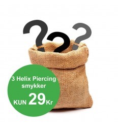 3 Helix Piercinger for 29 kr