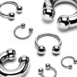 Stor Hestesko - Prins Albert Piercing - Kirurgisk stål 316L - Septum Piercing | Piercingfabrikken.dk