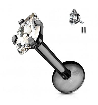 Laget med Clear Marquise Stone