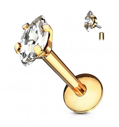 Laget med Clear Marquise Stone