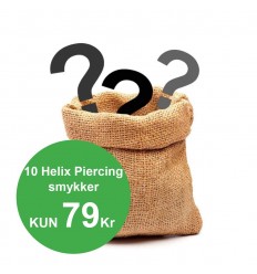 Pakke med 10 forskjellige Helix-smykker