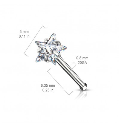 Nesestift med Star Stone
