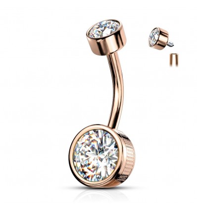 Navlepiercing med Cylinder Kugle