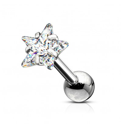 Piercing Stick med Flat Star Stone