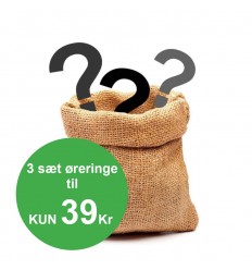 Pakke med 3 sett med øredobber