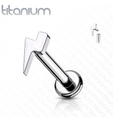 Titanium Labret med Lyn