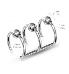 Falsk trippelspiral med baller
