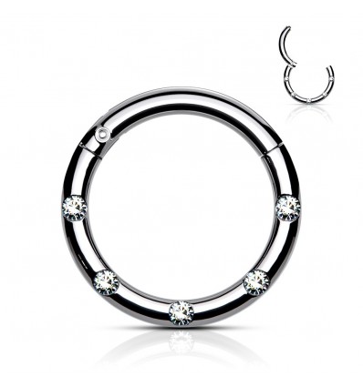 Clicker Ring med Små Sten