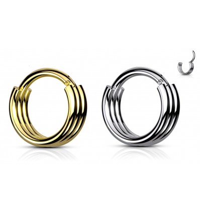 Clicker Ring med Triple Kant