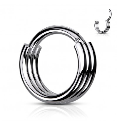 Clicker Ring med Triple Kant