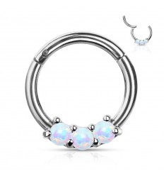 Clicker Ring med 3 Opalite Sten