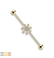 Industriell piercing med diamantblomst