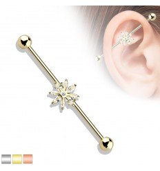 Industrial Piercing med Snowflake