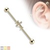Industriell piercing med kors